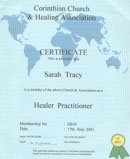 Healing Certificate